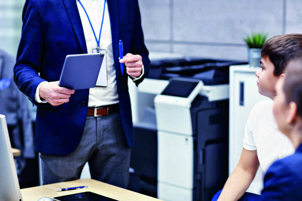 The Complete Guide to Procuring Managed Print Services for Schools midsection of business people brainstorming their ideas